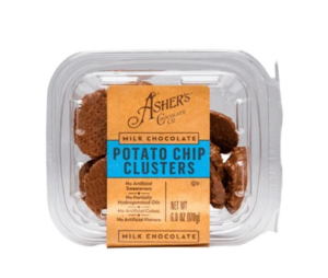 Asher's Milk Chocolate Potato Chip Clusters 6oz Fresh Pack 6ct
